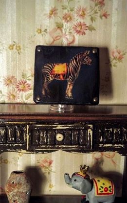 Picture of Circus Zebra Sign Dollhouse Miniature