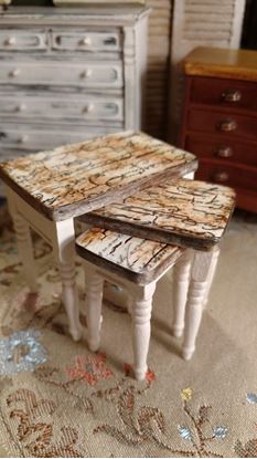 Picture of Dollhouse Tables, Hand painted