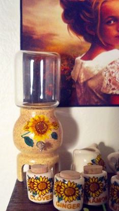Picture of Sunflower Water Keg Dollhouse Miniature