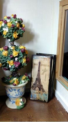 Picture of Sign Dollhouse Miniature Eiffel Tower Paris Expo