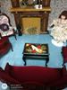 Picture of Dollhouse rooster table Black