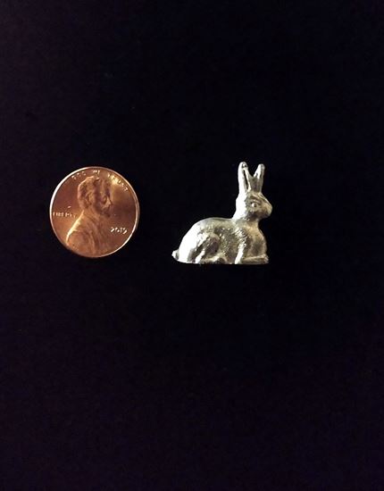 Picture of Miniature Pewter Bunny Rabbit