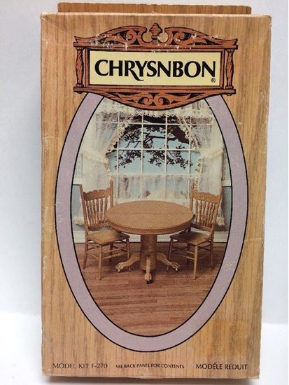 Picture of Chrysnbon Table and Chairs Kit w/table leaves F-270 No Box
