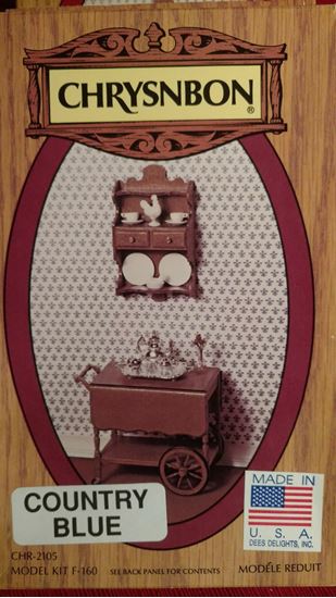 Picture of Chrysnbon Tea Cart and Wall Shelf Kit F-160 Wood Grain