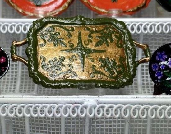 Picture of Dollhouse hand painted platter