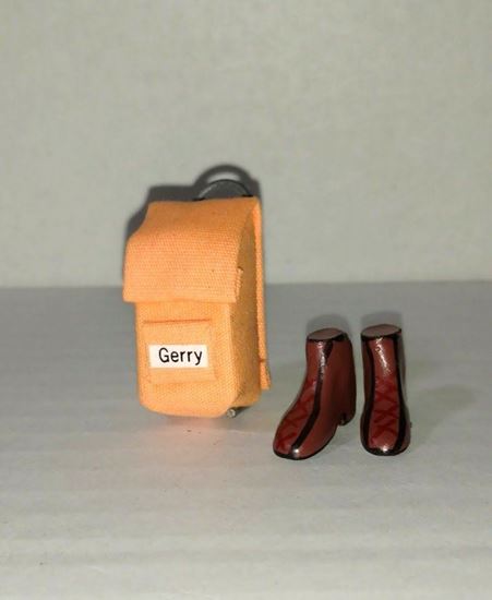 Picture of Dollhouse Miniature Backpack and Boots