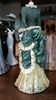 Picture of Dollhouse Miniature Victorian Dress Form  in Shades of Green and Beige