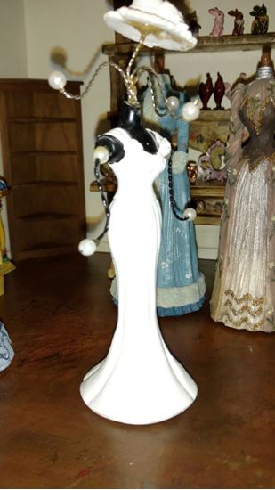 Picture of Dollhouse Miniature White Polystone Dress Form