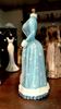 Picture of Dollhouse Miniature Victorian Dress Form  in Shades of Blue and Silver Dots