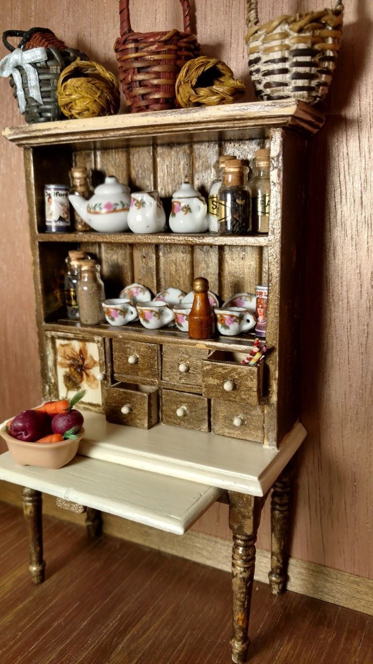 Rustic Dollhouse Hutch /Fabulous Refurbs