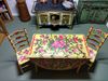Picture of Chrysnbon Table and Chairs Hand Painted - yellow