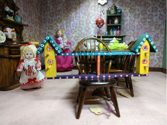 Picture of Dollhouse Birdhouse Shelf