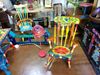 Picture of Dollhouse hand painted boho rocking chair.