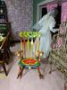 Picture of Dollhouse hand painted boho rocking chair.