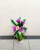 Picture of Flower arrangement in a porcelain vase for dollhouse miniature setting.