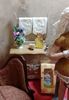Picture of Flower arrangement in a porcelain vase for dollhouse miniature setting.
