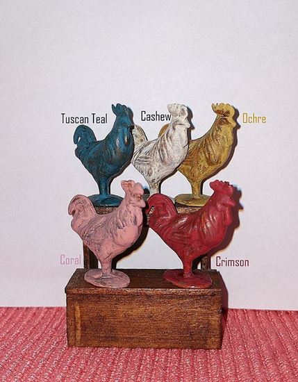 Picture of Dollhouse Miniature Pewter Rooster Choice
