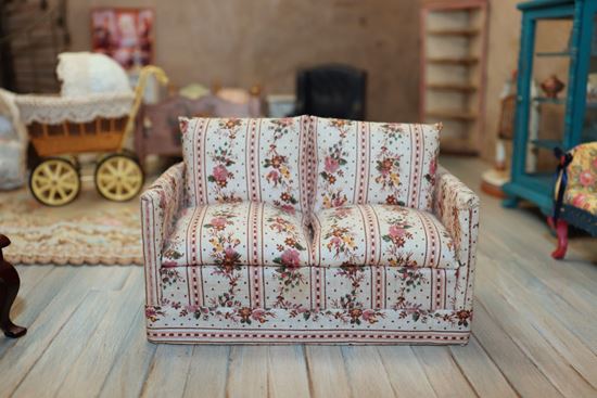 Picture of Dollhouse Fabric Covered Loveseat