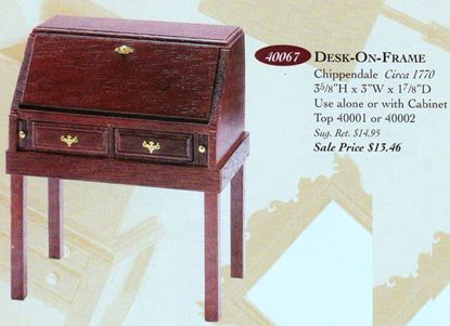 Picture of The House Of Miniatures #40067 Chippendale Desk Kit