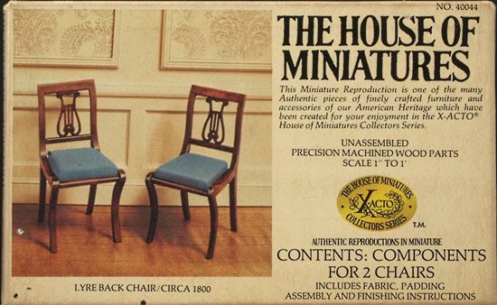 Picture of The House of Miniatures #40044 Lyre Back Chair Kit