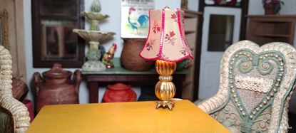 Picture of Dollhouse Table Lamp 12 volt Lamp Electric incandescent light bulb