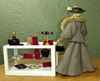 Picture of Hand made doll with a beautiful dressed jewelry counter.